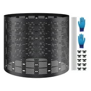 KFFKFF Composting Unit, 220-Gallon Capacity, Outdoor Expandable Design, Simple Assembly & Spacious for Quick Soil Enrichment