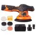 thumbnail image 1 of KFFKFF Cordless Car Buffer Polisher, 6" Portable Polisher with 6 Variable Speed Up to 5200RPM Perfect for Car Detailing/Polishing/Waxing, 1 of 9