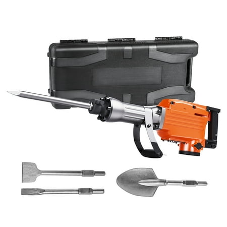 SKYSHALO Demolition Jack Hammer Concrete Breaker 2200W Electric Hammer 4 Chisel Bit