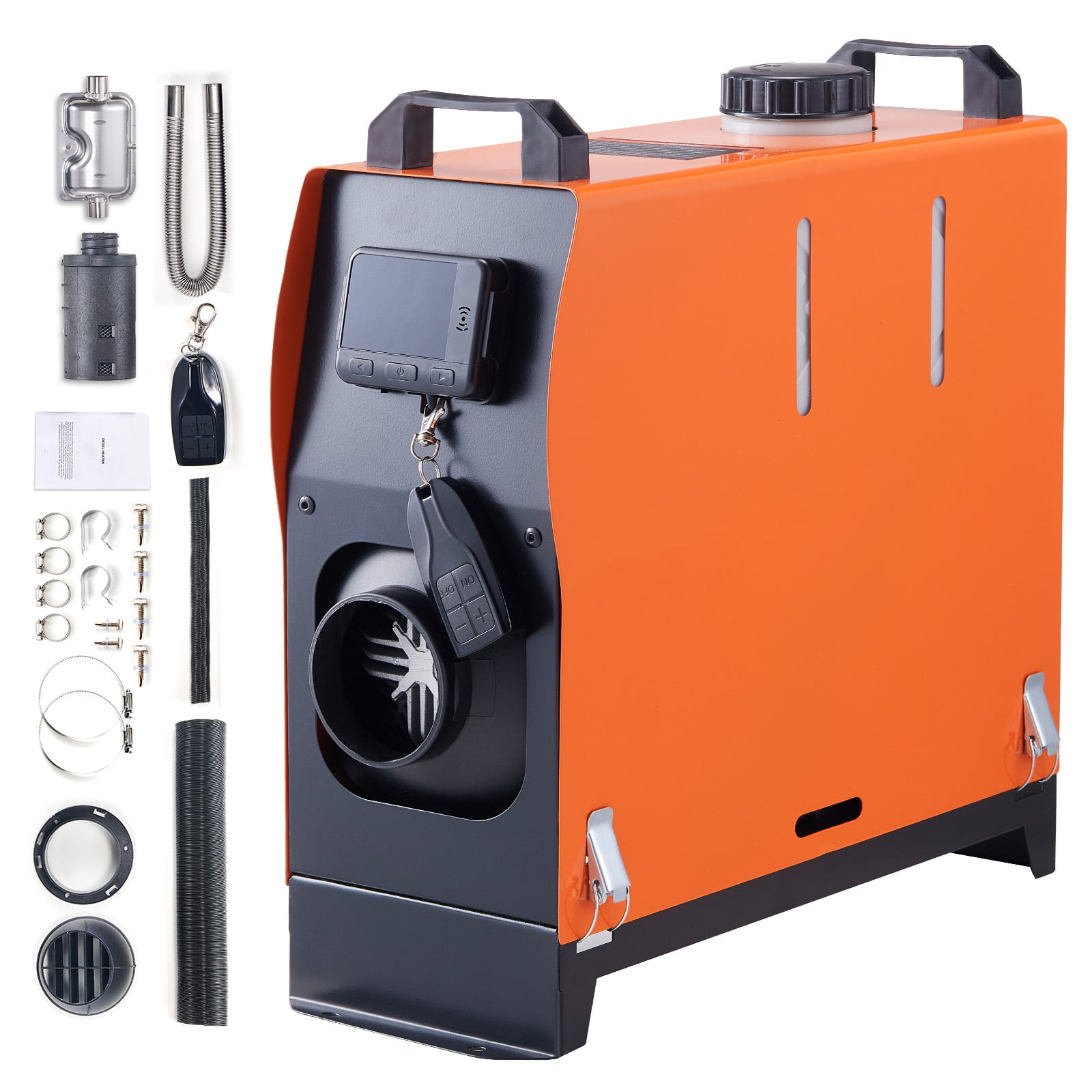 KFFKFF Diesel Air Heater, 12V 5KW Integrated Diesel Heater with Remote and LCD Display, 5L Tank Compact Diesel Heating Solution, Quick Warm-up for RVs, Trailers, Campers, Boats, and Indoor Use