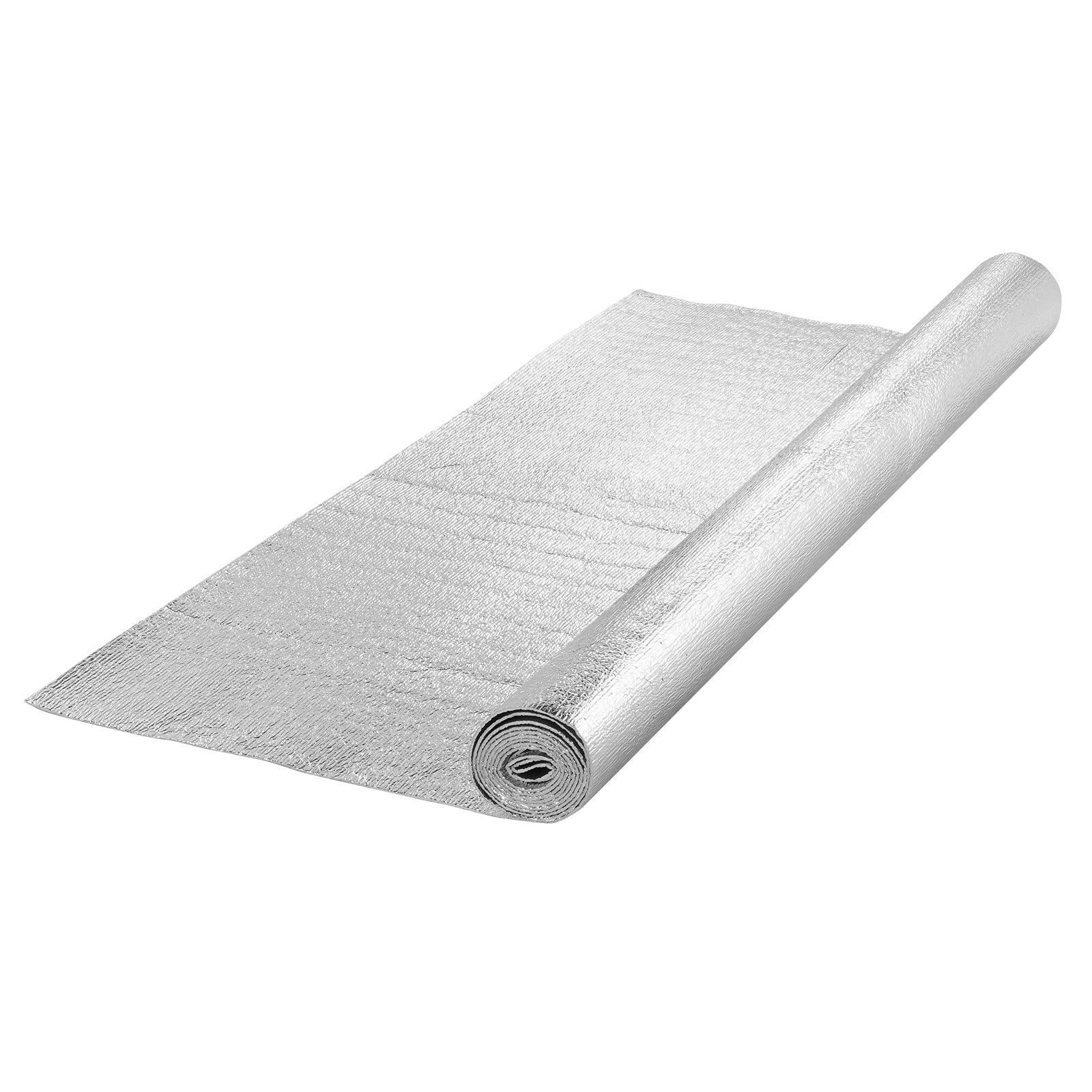 SKYSHALO Dual Reflective Insulation Sheet, EPE Foam with Aluminum Foil on Both Sides, 3.2 mm Thickness, 48 inches by 10 feet, Efficient Thermal Shield for Windows, RVs, and Roofs