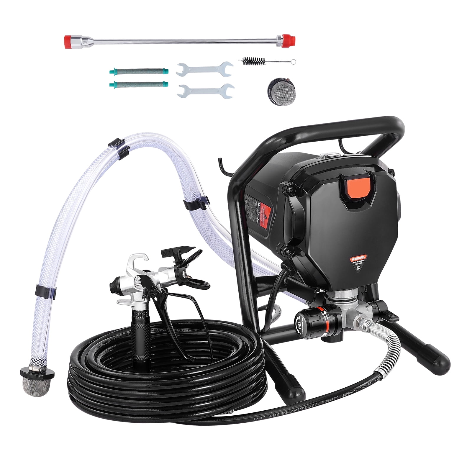 KFFKFF Electric Airless Paint Sprayer, 750W 3000PSI, Ideal for Indoor & Outdoor Furniture, Walls, and Fences, Portable Handheld Sprayer Ensures Smooth & Uniform Coverage