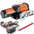 thumbnail image 1 of SKYSHALO Electric Winch, 3500 lb Pulling Power, 12V DC for ATV/UTV, with 3/16 in x 39 ft 12-Strand Synthetic Rope, Aluminum Fairlead, Wired Remote, 1 of 9