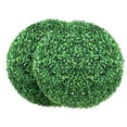 thumbnail image 1 of KFFKFF Faux Boxwood Topiaries, 20'' Height (Set of 2), Sphere-Shaped Synthetic Topiary Plants, Evergreen Artificial Decor Balls for Outdoor, Patio, Garden, Wedding, and Home Decoration, 1 of 10