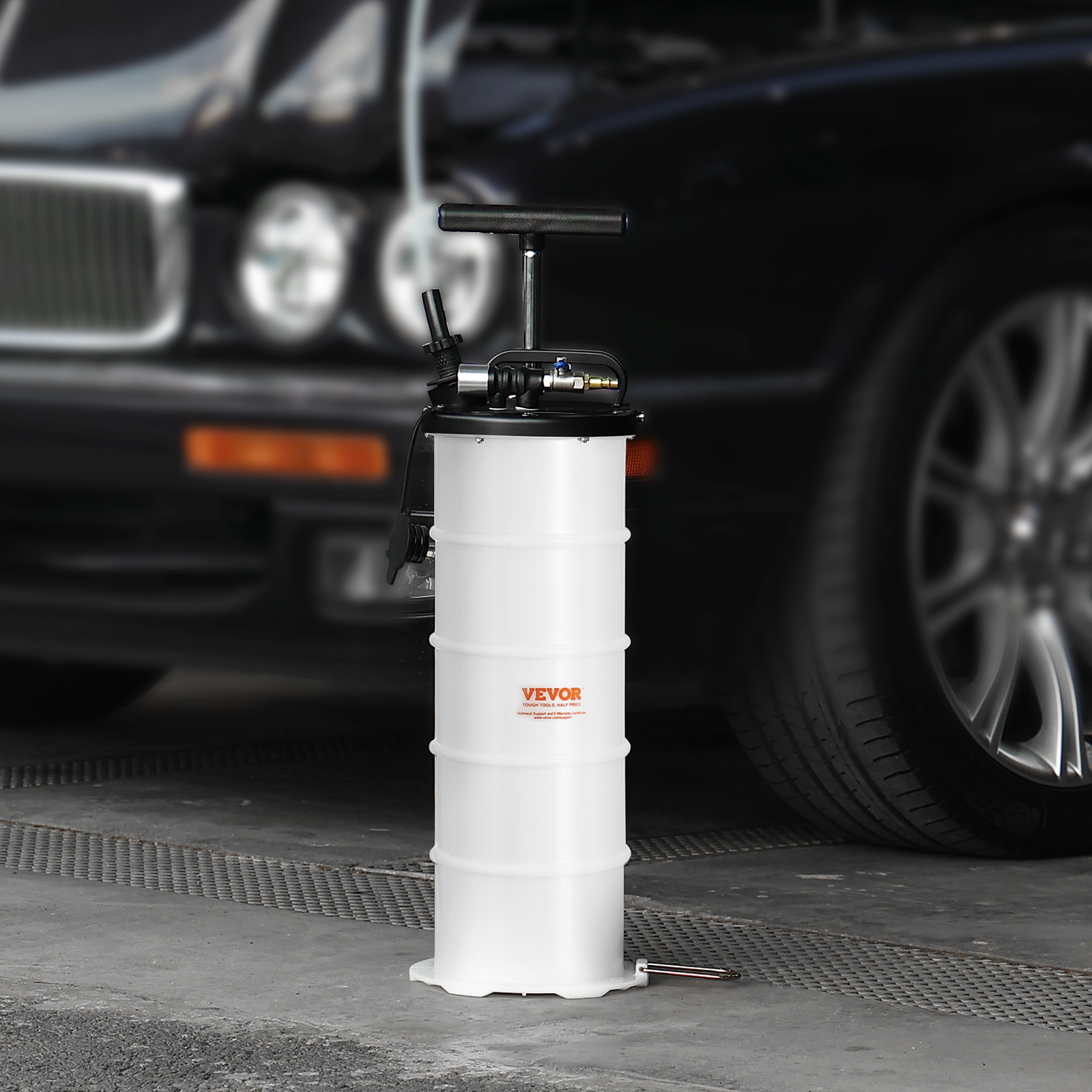 SKYSHALO Fluid Extractor Pneumatic or Manual Oil Change Vacuum Pump 1