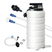 KFFKFF Fluid Removal Tool, 4 Gal (15L), Dual-Action Pneumatic/Manual, Includes Dipstick & Suction Hose, Fluid Extractor Pump for Car Fluids Evacuation