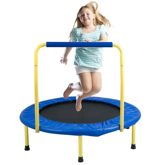 SKYSHALO Foldable Infant and Toddler Trampolines, Q195 Blue,15.54 lb