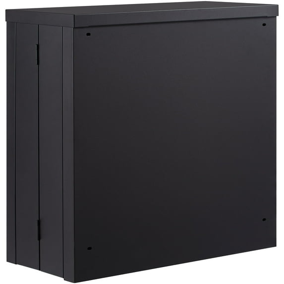 KFFKFF Foldable Steel Wall Cabinet with Lock, Black, 240 lb