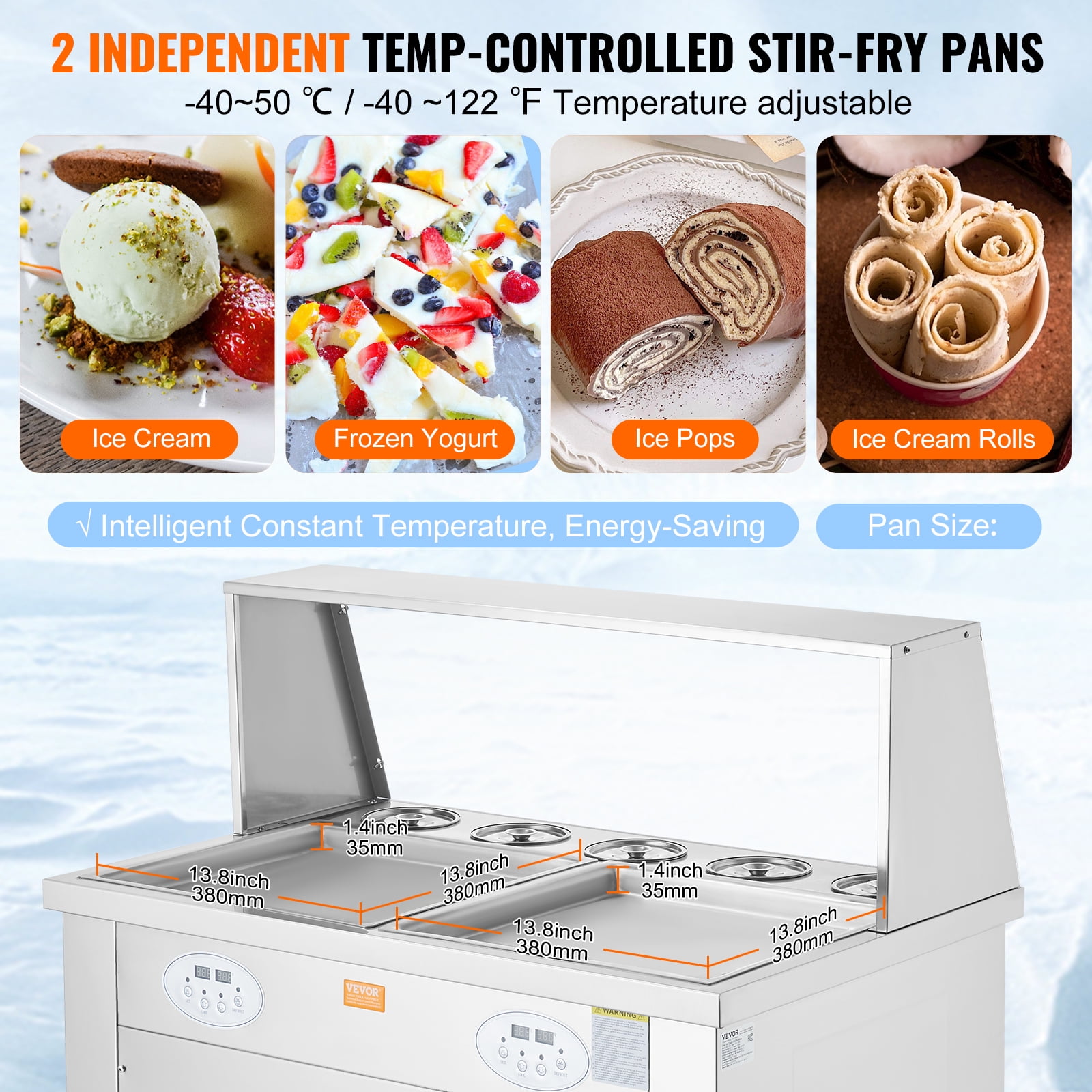 frozen ice cream rolls machine