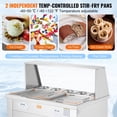 thumbnail image 1 of KFFKFF Fried Ice Cream Roll Machine - A Rolled Ice Cream Maker with Two 13.8x13.8 Inch Pans, 1 of 8
