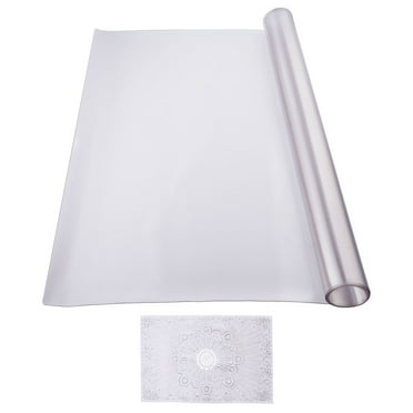 KFFKFF Frosted Desk Protector, 36x60 in, 1.5mm Thick, Rectangle, PVC, Water-Resistant & Simple to Clean, Ideal for Office, Dining, or Nightstand
