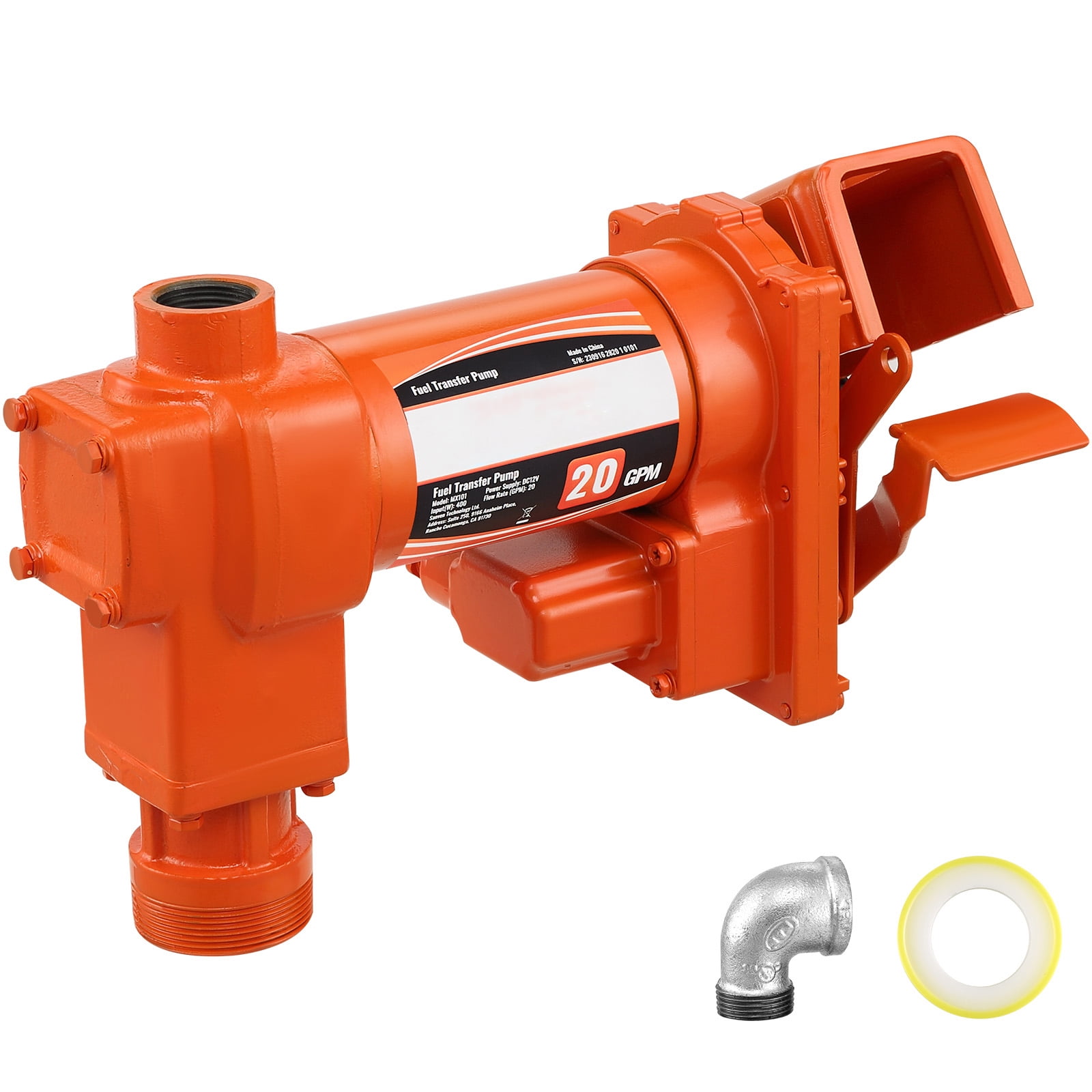 KFFKFF Fuel Transfer Pump Gasoline Pump 20GPM 12V for Transfer of Gasoline Diesel