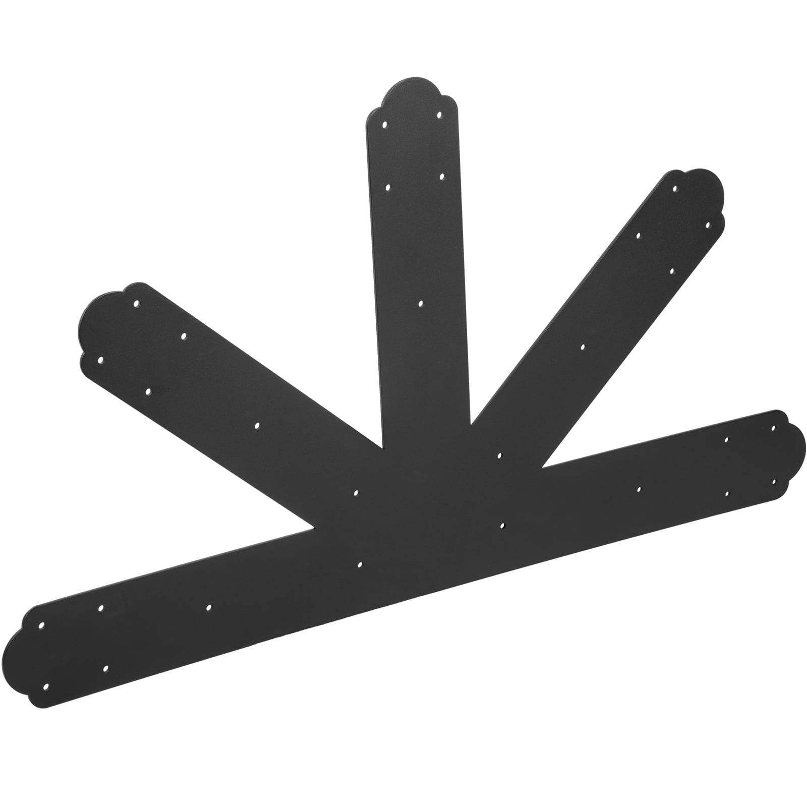 SKYSHALO Gable Panels, Black Powder Coated Truss Connector Plate, 12:12