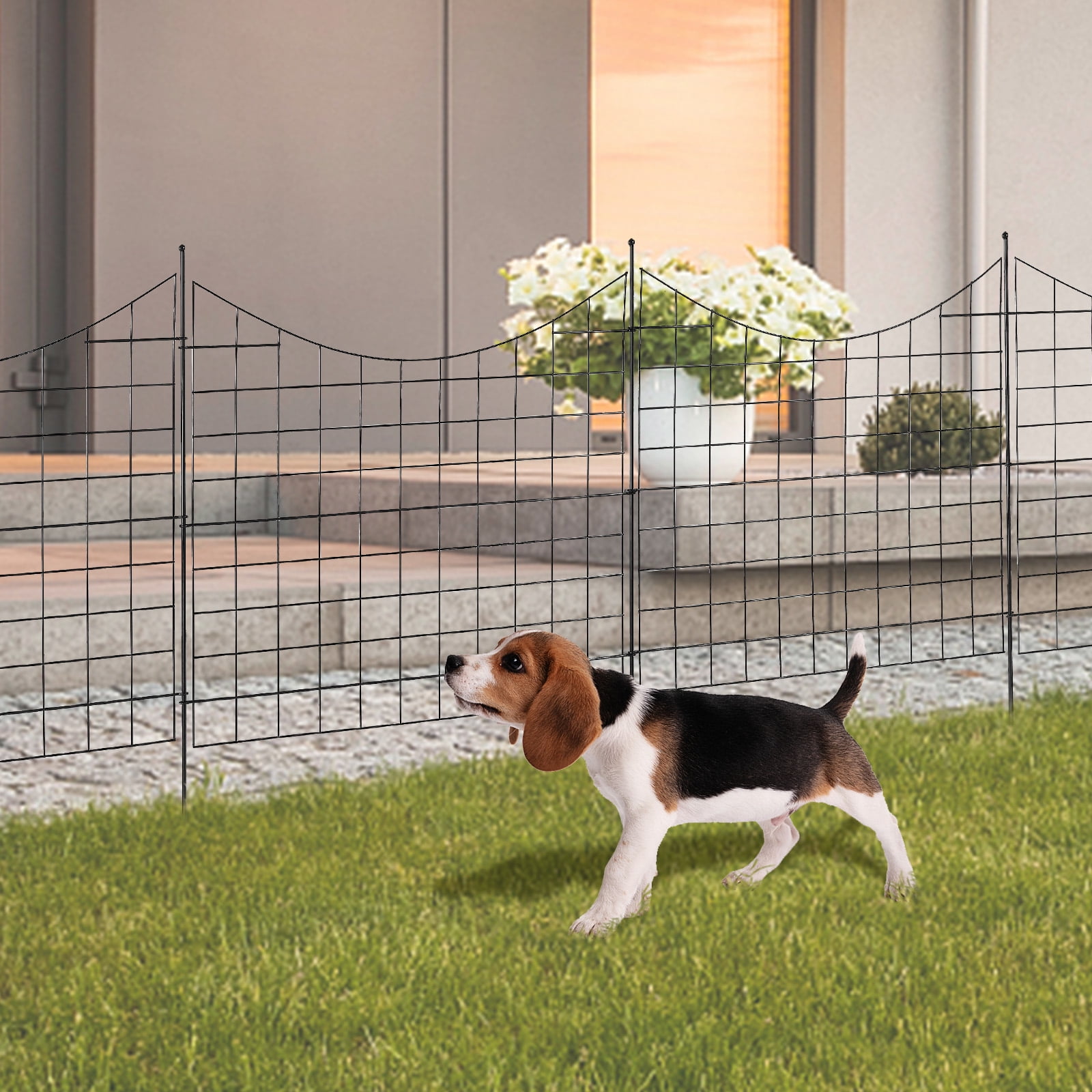 SKYSHALO Garden Fence No Dig Fence 36.6''(H)x29.5''(L) Animal Barrier