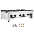 SKYSHALO Gas Range for Commercial Kitchens, 6Burner Countertop Model