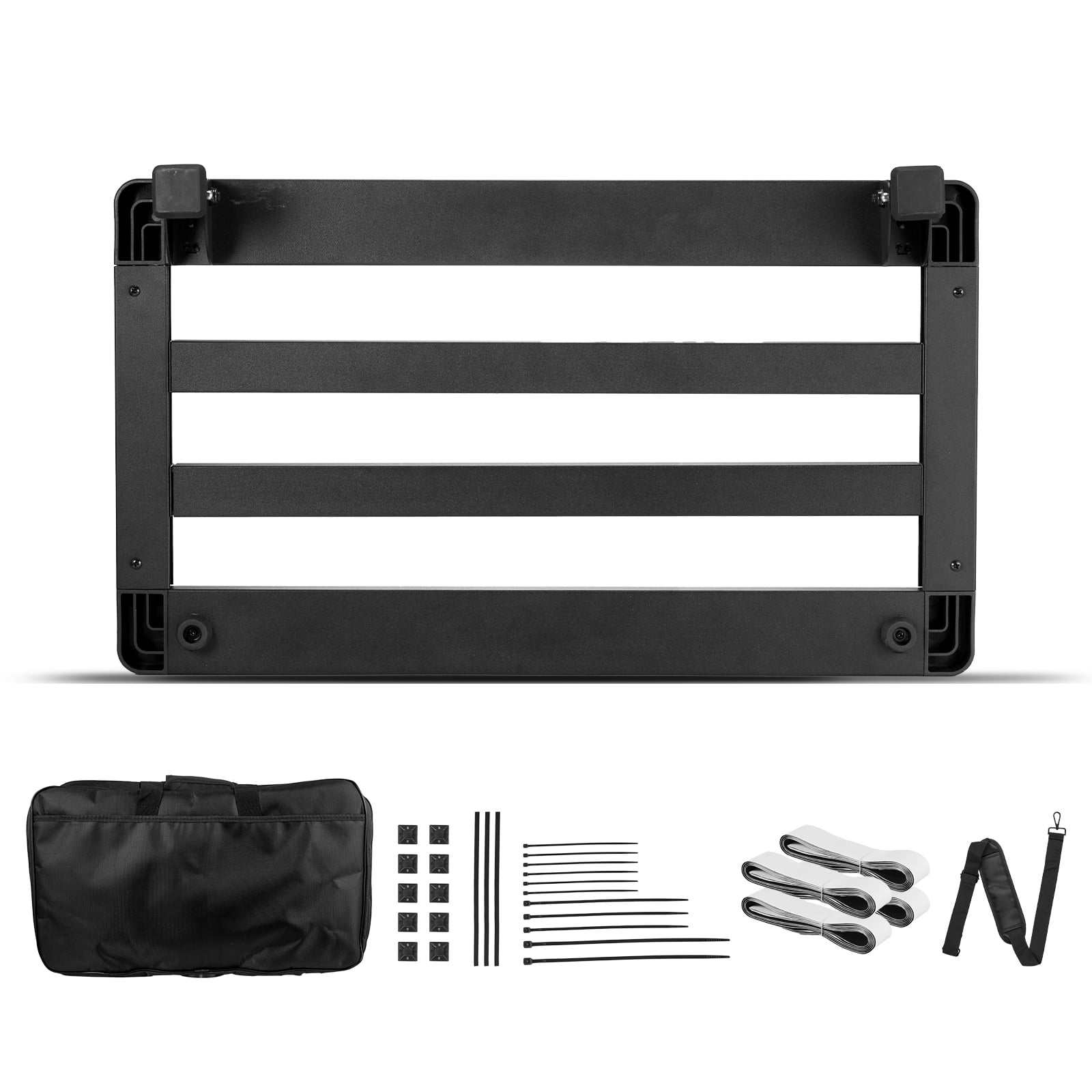 KFFKFF Guitar Pedal Board 20'' x 11'' Aluminum Alloy 2.64 lbs Folding ...