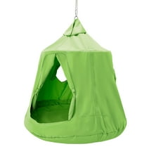 SKYSHALO Hanging Tree Tent Ceiling Swing Hammock for Kids 46" H x 43.4" Dia. Green