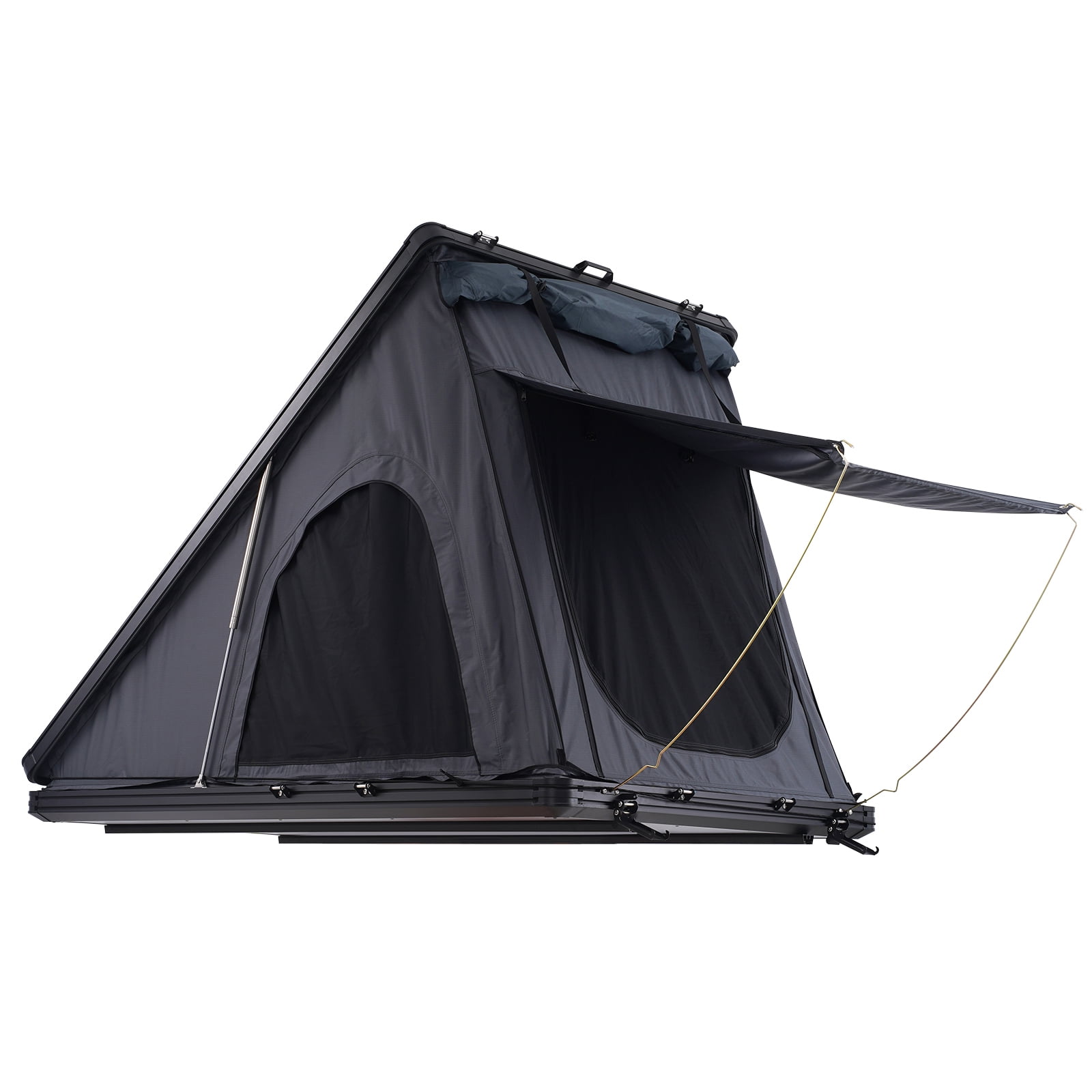 KFFKFF Hard Shell Rooftop Tent, Naturnest Model for 2-3 People, Includes Telescopic Ladder and Thick Mattress, Waterproof and Windproof, Suitable for Jeep, SUV, Van, and Pickup Trucks