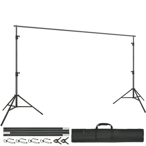 KFFKFF Heavy Duty Backdrop Stand Adjustable Photography Backdrop Stand 12x10 ft
