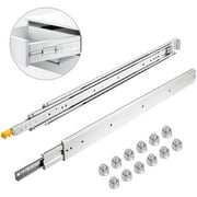 SKYSHALO Heavy Duty Drawer Slides 22" Length, Locking Drawer Slides 500lbs Load Capacity Full Extension Drawer Slide 1 Pair Side Mount Ball Bearing Drawer Glides Push to Open Cabinet Industrial Shelf