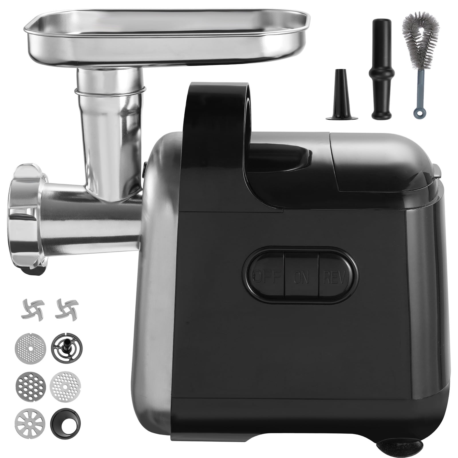Heavy Duty Black Stainless Steel Electric Meat Grinder with Sausage Stuffer