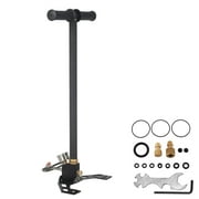 KFFKFF High Pressure Hand Pump 3 Stage, PCP Hand Pump 4500Psi, Airsoft Pcp Pump Stainless Steel Filled Stirrup Pump (Black)