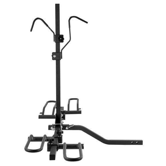 KFFKFF Hitch Mount Folding Carrier Car Truck SUV 1.25"/2" Receiver 2-Bike Rack