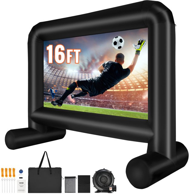SKYSHALO Inflatable Movie Screens 16ft Portable Huge Outdoor Projector