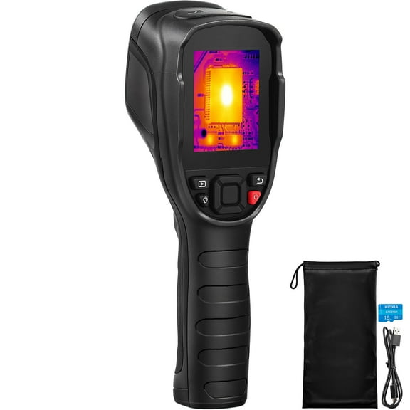 KFFKFF Infrared Thermal Camera, 240x180 Resolution, 20Hz Refresh Rate, -4℉ to 662℉ Temp Range, Includes 16G SD Card & Li-ion Battery