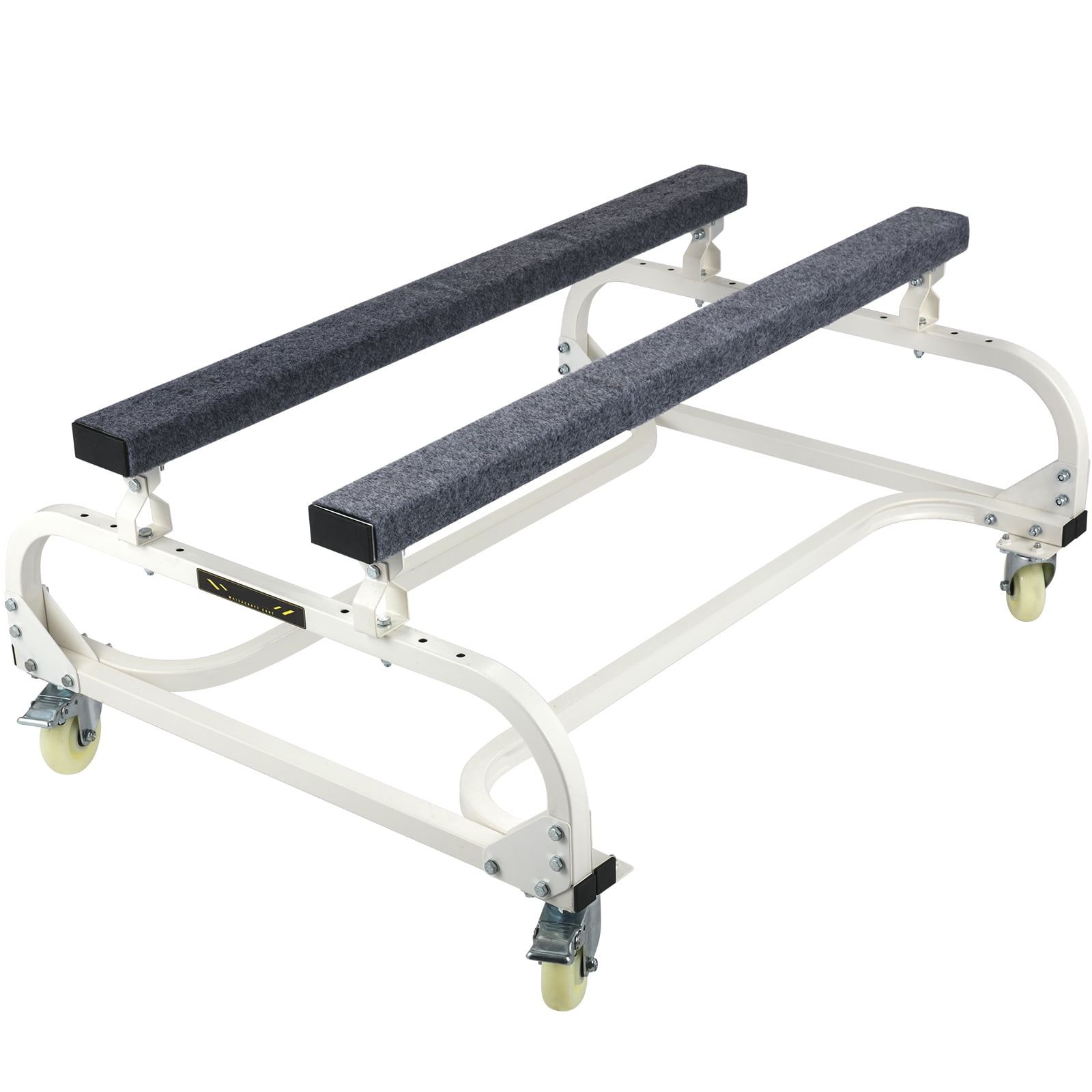 KFFKFF Jet Ski Stand, 1000 lbs Capacity Watercraft PWC Dolly, Adjustable Width Boat Storage Trailer with Four Casters & Two Brakes, Watercraft Cart for Ski Fishing Boat Sailboat