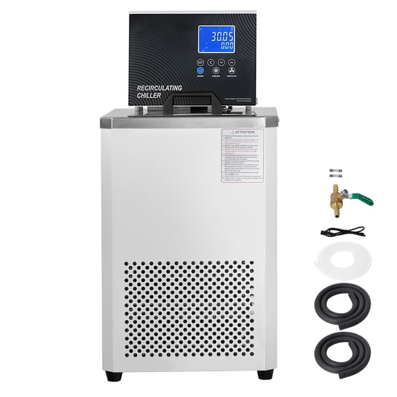 KFFKFF Lab Cooling System, 6L Capacity, Circulates Low Temp Liquids from -20°C to 100°C, Features an LCD Screen, Made of Durable 304 Stainless Steel, Ideal for Precise Temperature Control