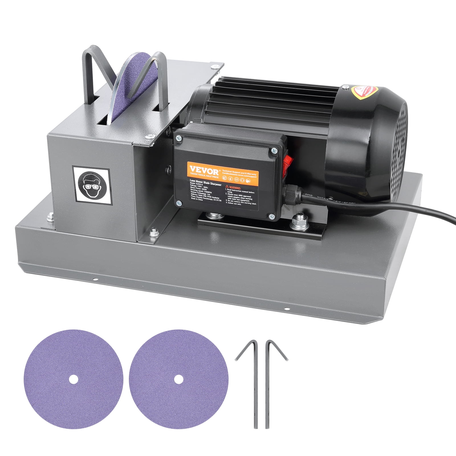SKYSHALO Lawn Mower Blade Sharpener 2 3HP 500W 7 inch Ceramic Grinding Wheel Walmart