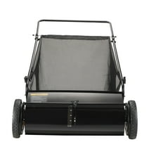 SKYSHALO Lawn Sweeper Push Leaf Grass Collector 26" 7 Cu. Ft. Capacity Adjustable