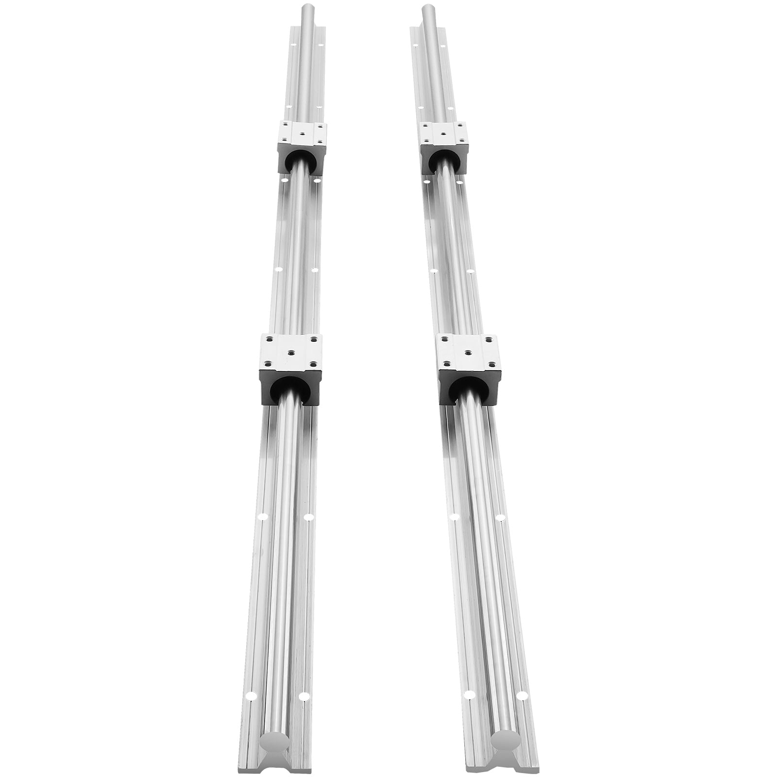 KFFKFF SKYSHALO Linear Track Kit SBR12‑C 1000L 1000mm Carbon Steel/Aluminum Silver,6