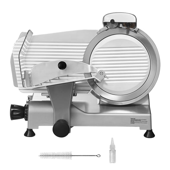 KFFKFF Meat Slicer 340W Electric Deli Food Slicer with 10 inch SUS420 Blade
