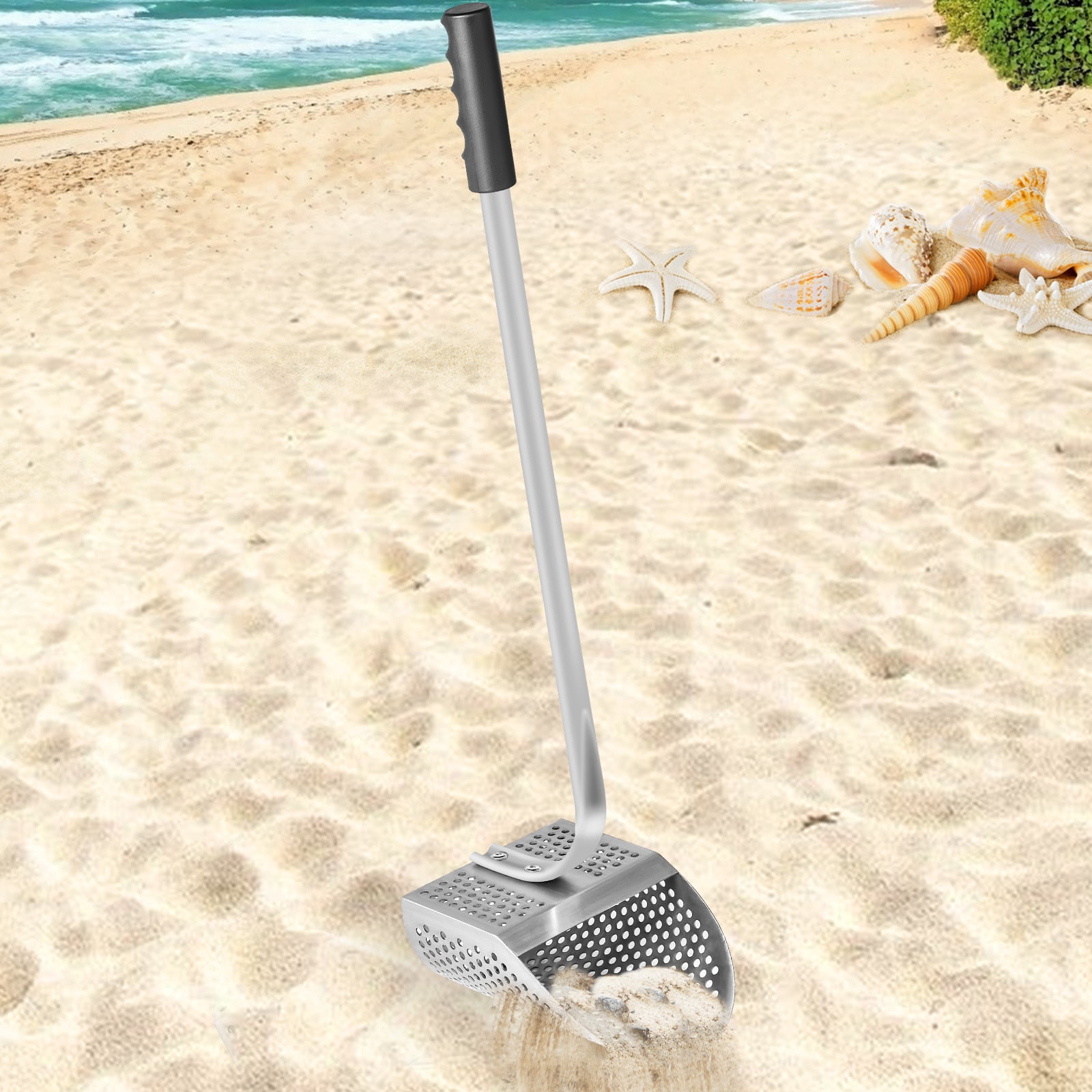 SKYSHALO Metal Detector Sand Scoop Stainless Steel Metal Detecting