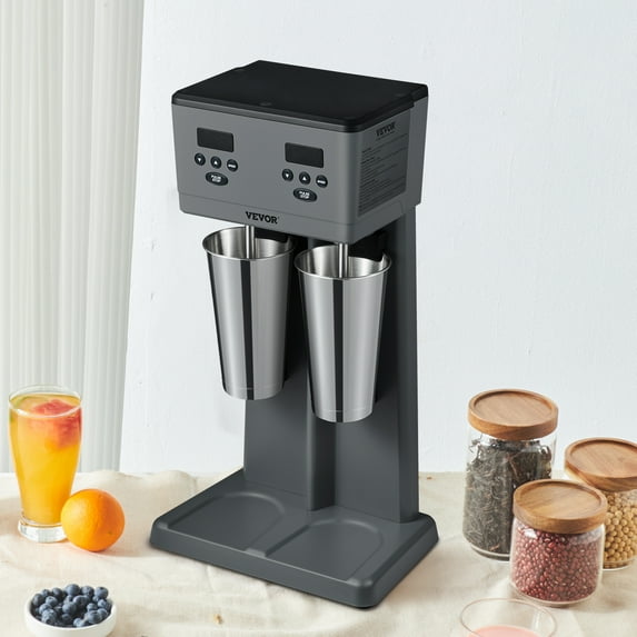 KFFKFF Milkshake Maker Mixer Machine Stainless Steel Electric Blender with LED