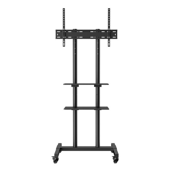 KFFKFF Mobile TV Stand Mobile TV Cart for 32"-70" TVs with Wheels & A Tray