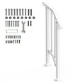 SKYSHALO Outdoor Handrails for 12 Steps, Stair Hand Rail Kit with