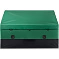 thumbnail image 1 of SKYSHALO Outdoor Portable 150 gal Galvanized Poles, PE Tarpaulin Deck Box, Green, 1 of 9