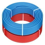 SKYSHALO PEX Tubing 1/2 Inch, Dual 100 Ft Coils, PEX-A Flexible Hose for Drinking Water, Suitable for Hot/Cold Water Plumbing, Easy to Bend, Includes Cutter, Red & Blue