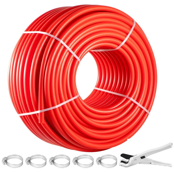 SKYSHALO PEX Tubing, 0.875 Inch by 500 Feet, Red PEX-B Hose, Non-O2 Barrier, Flexible for RV Sewage, Plumbing & Radiant Heat