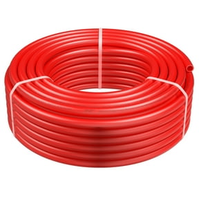 SKYSHALO PEX Tubing 3/4 Inch, 100 Ft Length, PEX-B Flexible Water Pipe for Drinking Water, Suitable for Hot/Cold Water Plumbing, Includes Free Cutter & Clamps, Red