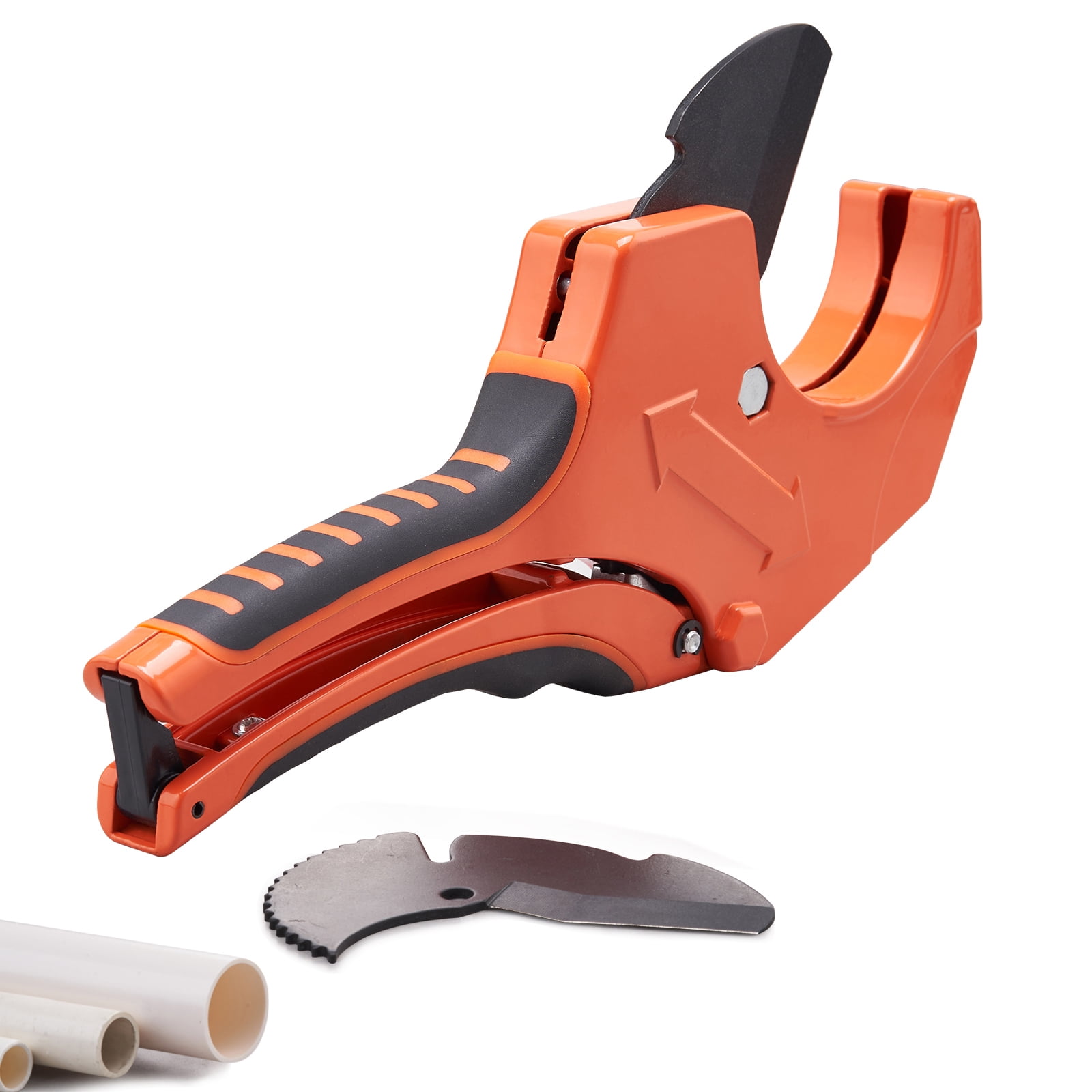 SKYSHALO PVC Pipe Cutter, 021/2" O.D. Ratcheting PVC Pipe Cutter