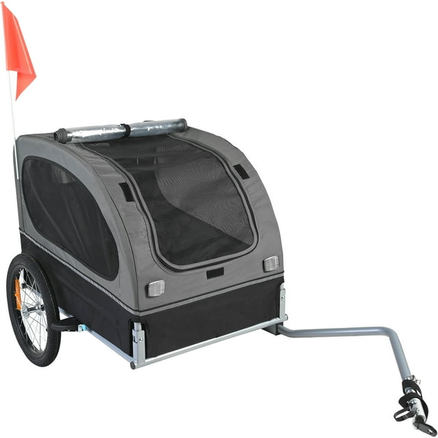SKYSHALO Pet Bicycle Trailer Dog and Cat Bike Carrier with a Load