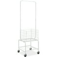thumbnail image 1 of KFFKFF Rolling Laundry Butler Laundry Cart with 4 Wheels & Hanging Rack Bathroom, 1 of 10