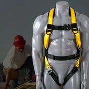 KFFKFF Safety Harness Full Body Harness with Padding & Quick Connect Buckles (M)