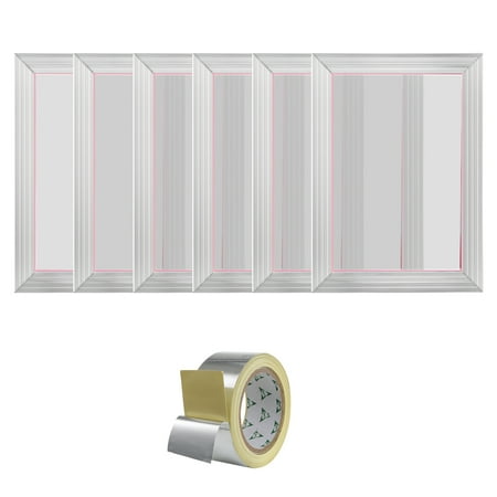 KFFKFF Screen Printing Kit Silk Screen Printing Frame 10x14in 156 Count Mesh 6pcs
