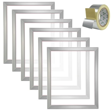 KFFKFF Screen Printing Kit Silk Screen Printing Frame 20x24in 305 Count Mesh 6pcs