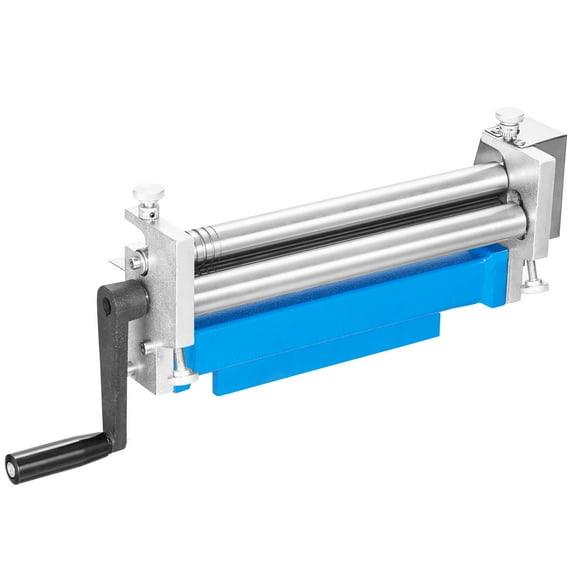 SKYSHALO Sheet Metal Roller, 12.6" Forming Width, 20 Gauge Steel Capacity, for Bending and Rolling Low Carbon Steel, Copper, and Aluminum Alloy Sheets, Includes 2 Removable Rollers